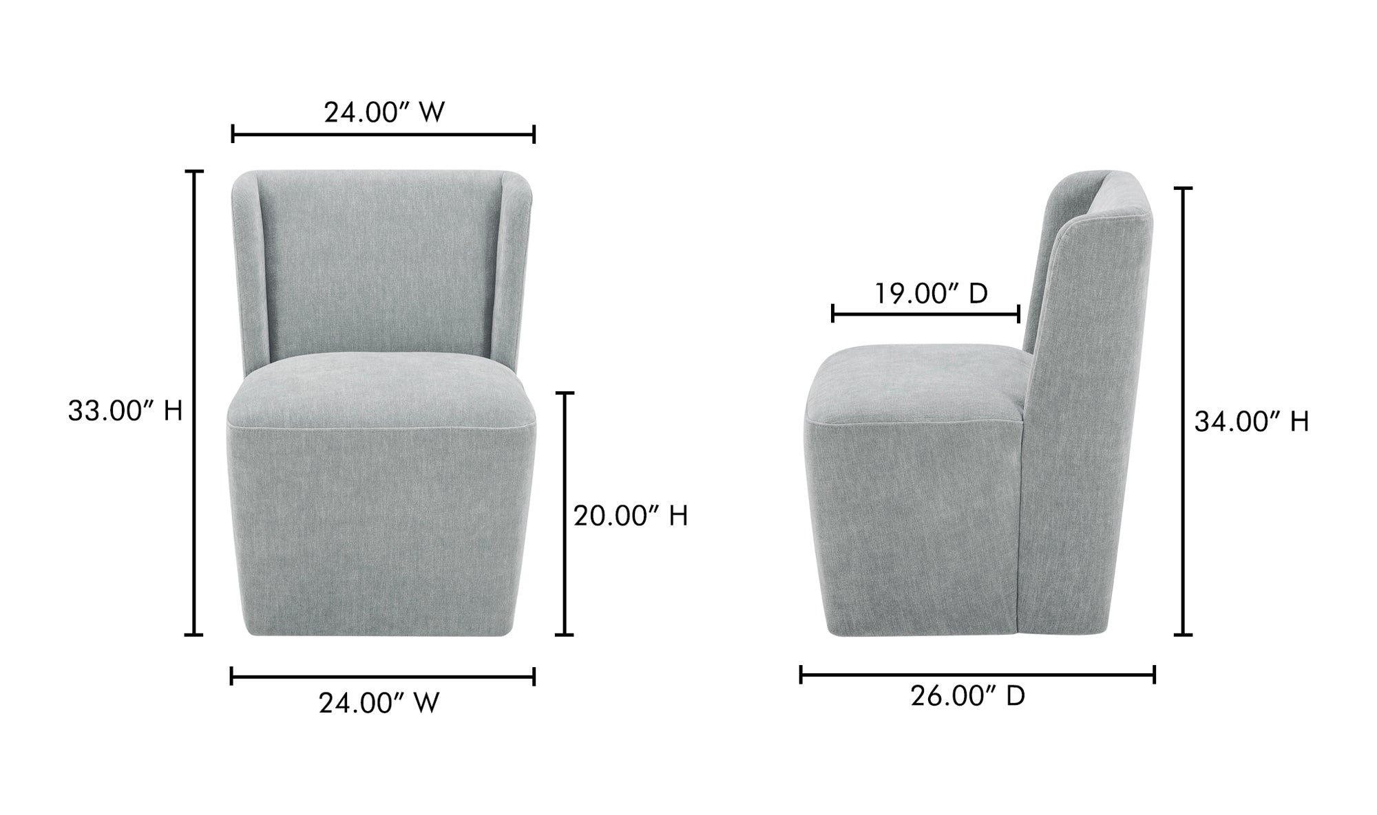 Cormac Rolling Dining Chair