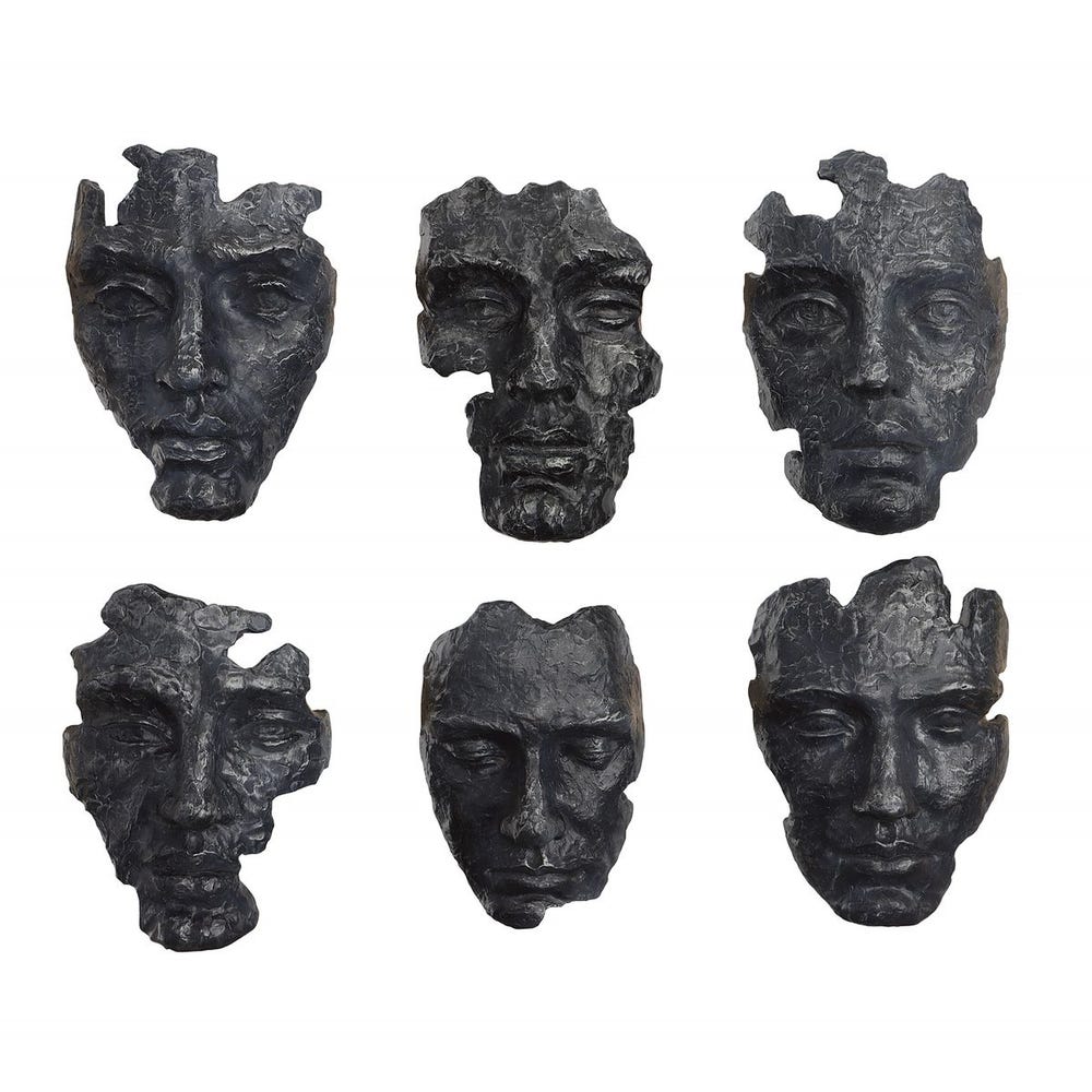 Self-Portrait Wall Decor, S/6