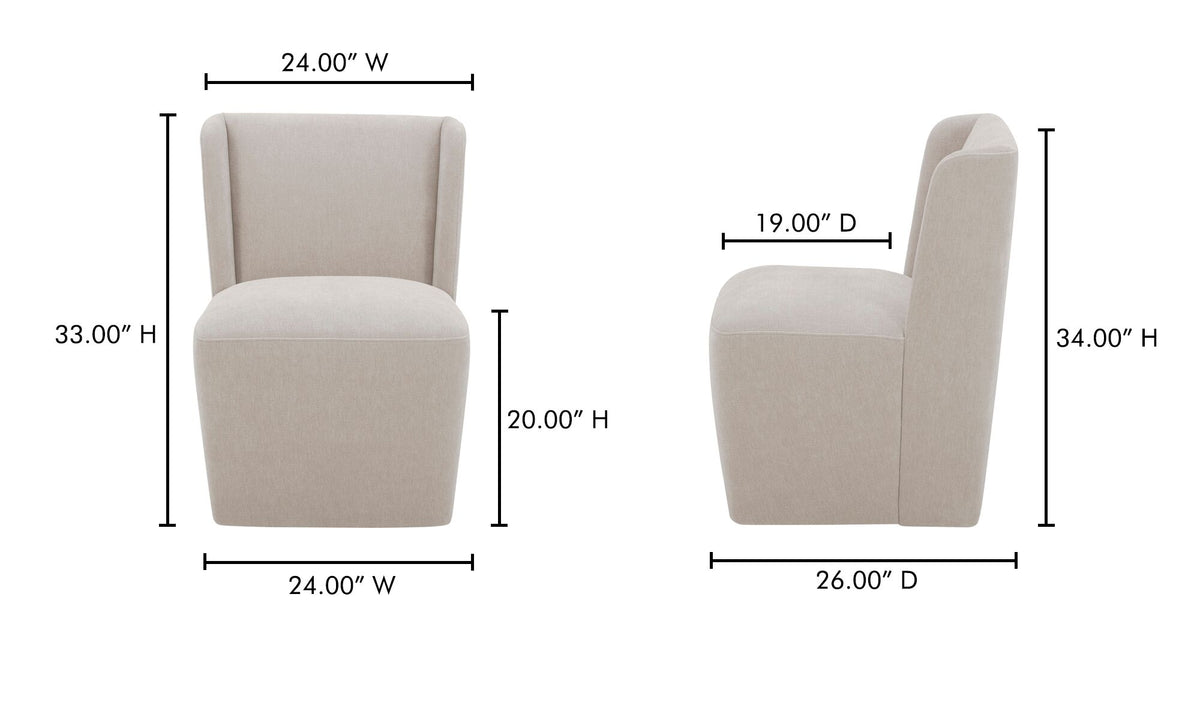 Cormac Rolling Dining Chair