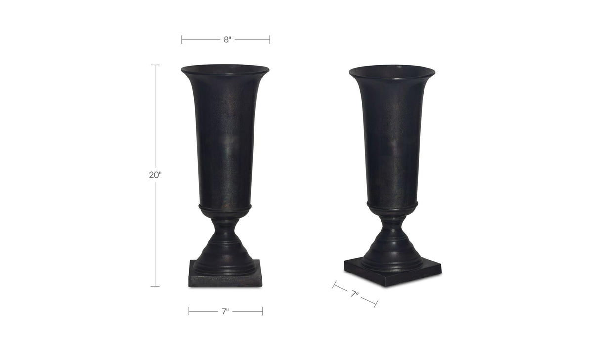 Cassia Cast Aluminum Vase