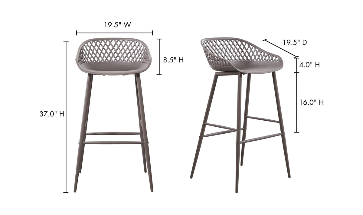 Piazza Outdoor Barstool Set of 2