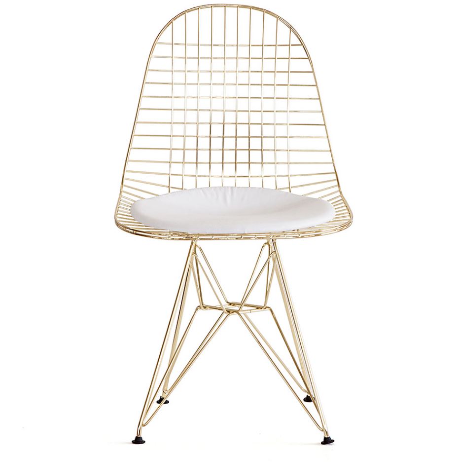 Mesh Eiffel Chair (Chrome/ Gold)