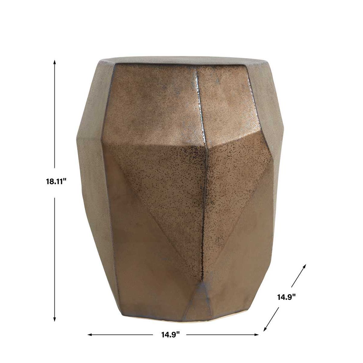 Maquette Garden Stool, Bronze