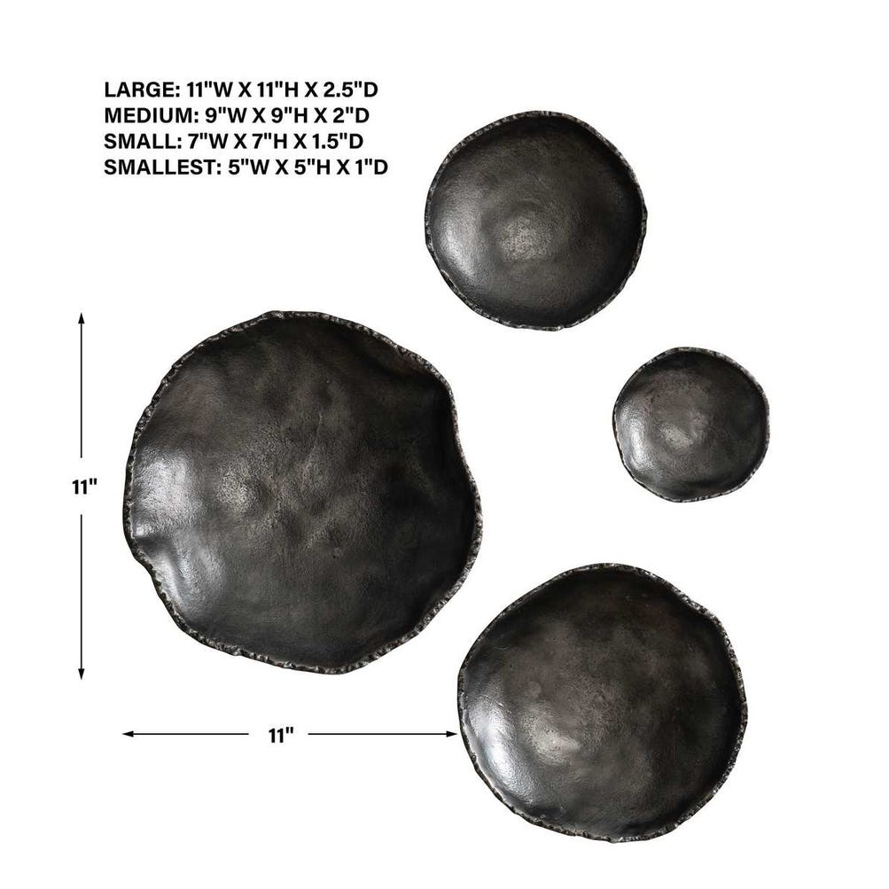 Lucky Coins Outdoor Metal Wall Decor, S/4