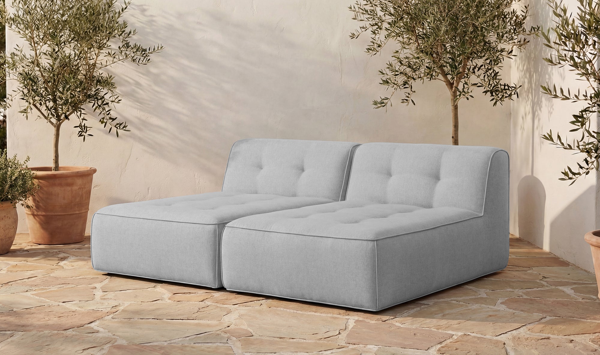 Sunseeker 2 Piece Outdoor Sun Lounger