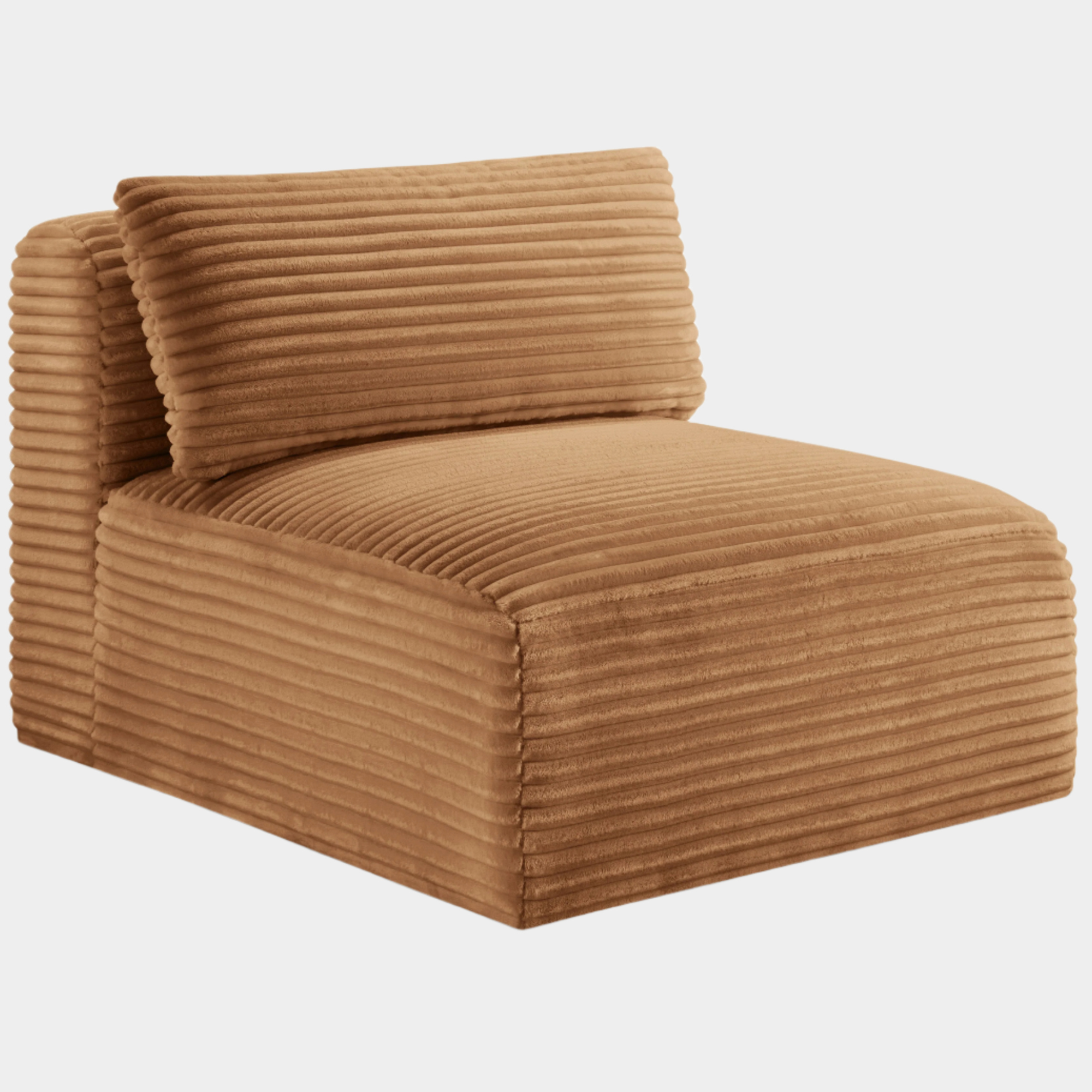 Shaggy Corduroy Performance Fabric Upholstered Accent Chair