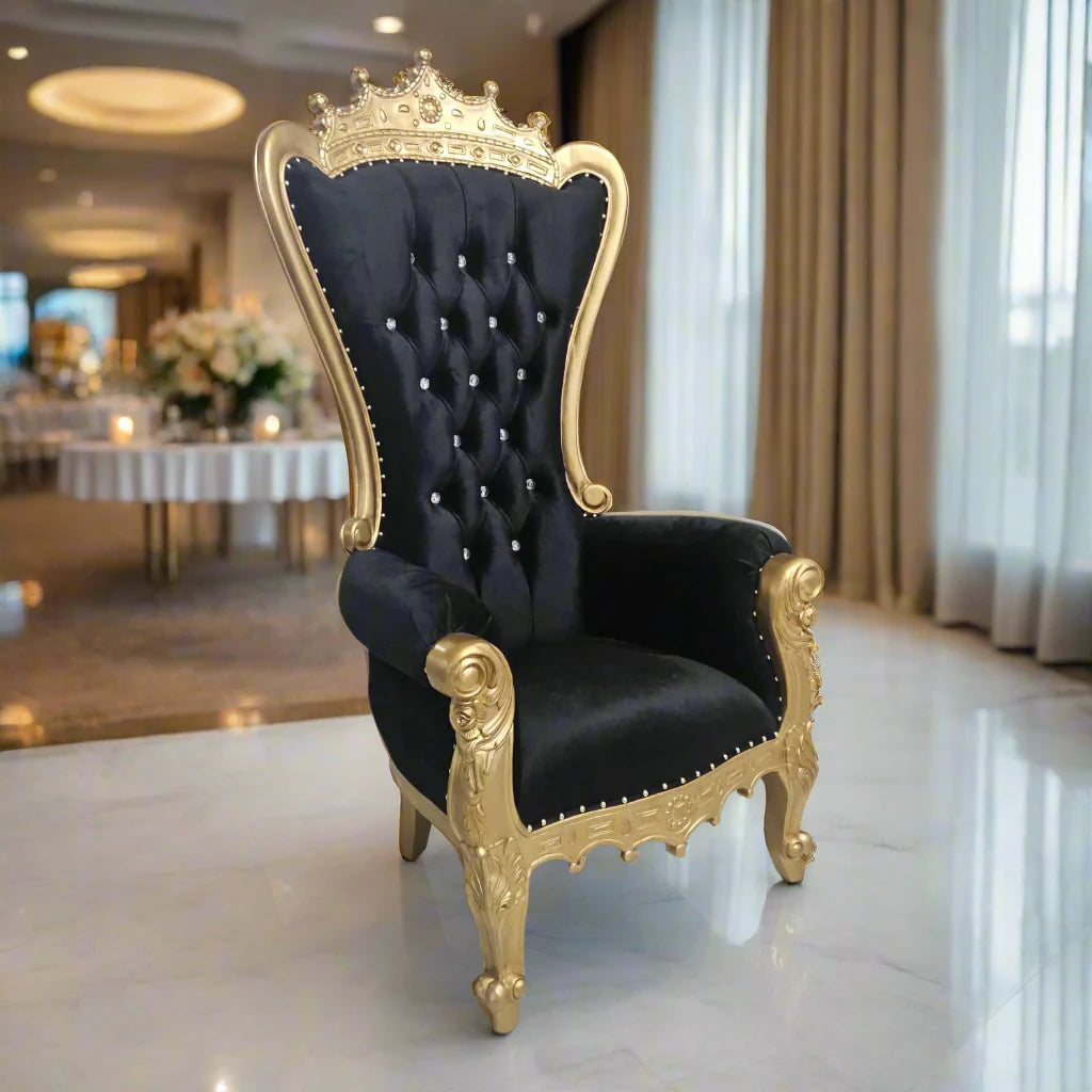 Crown Top Tiffany Throne Chair