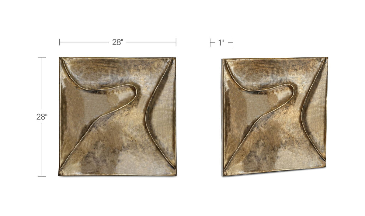 Bode Wall Sculpture Aged Brass