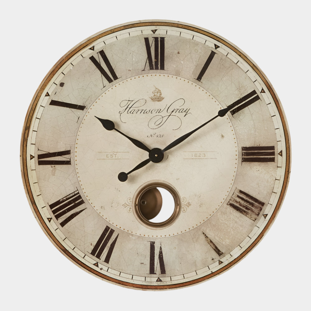 Harrison Gray Wall Clock
