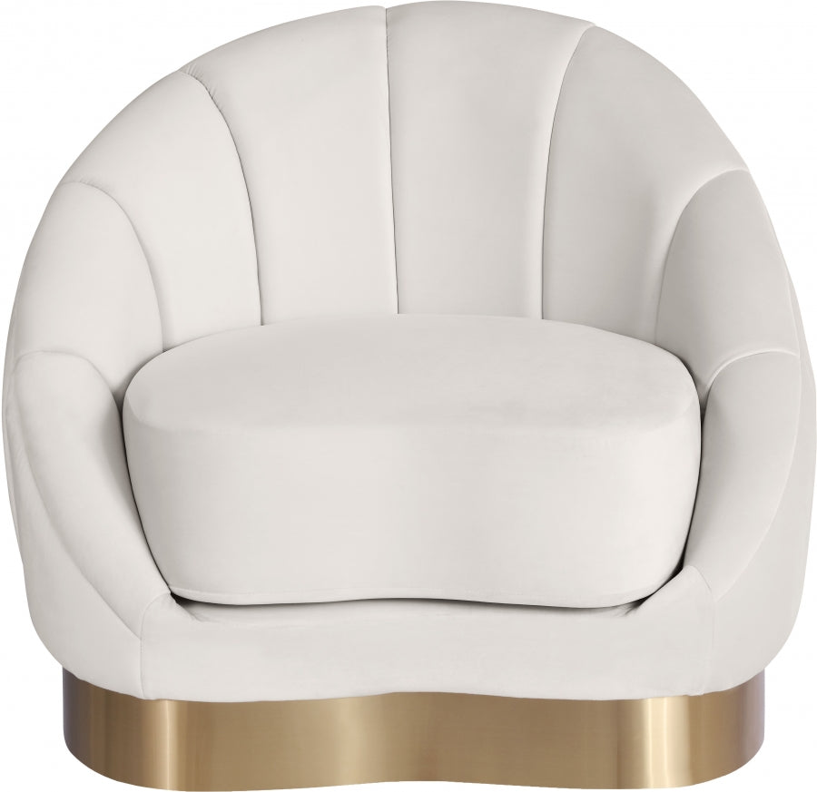 Fauteuil d'appoint rembourré en chenille Vivi