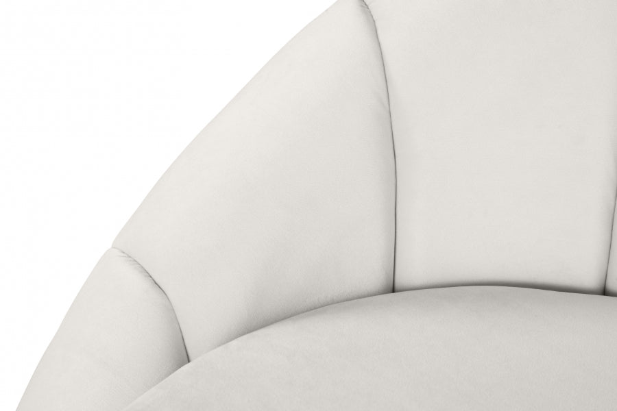 Fauteuil d'appoint rembourré en chenille Vivi