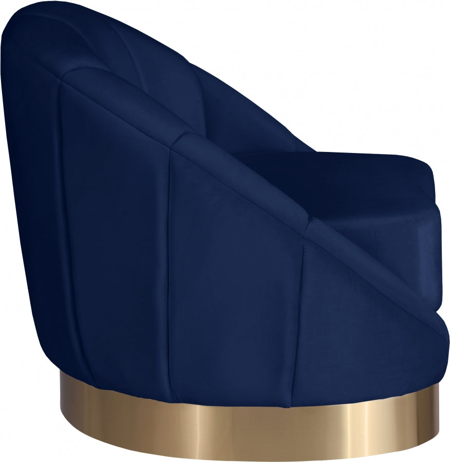Fauteuil d'appoint rembourré en chenille Vivi