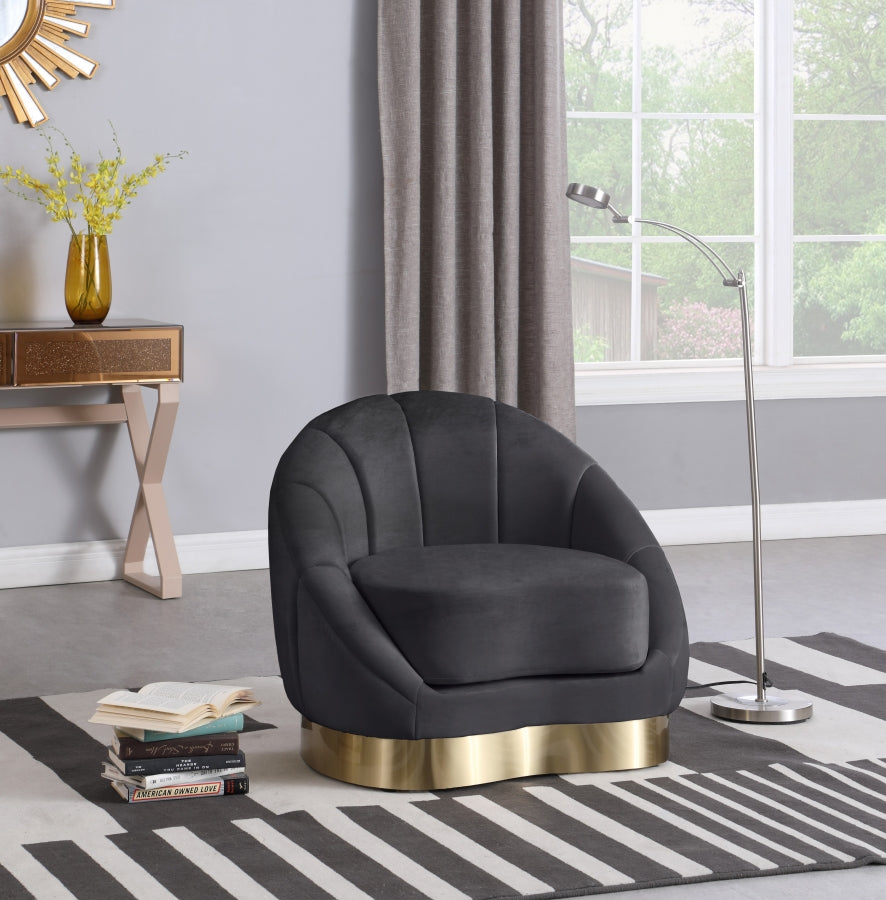 Fauteuil d'appoint rembourré en chenille Vivi