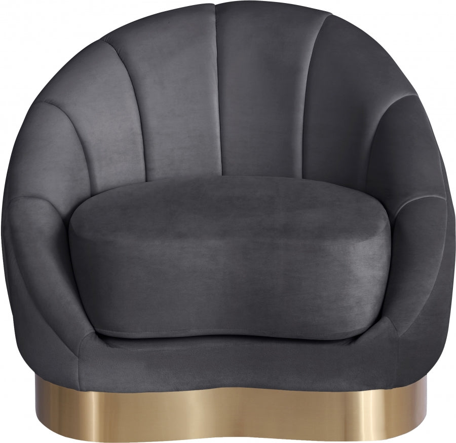 Fauteuil d'appoint rembourré en chenille Vivi
