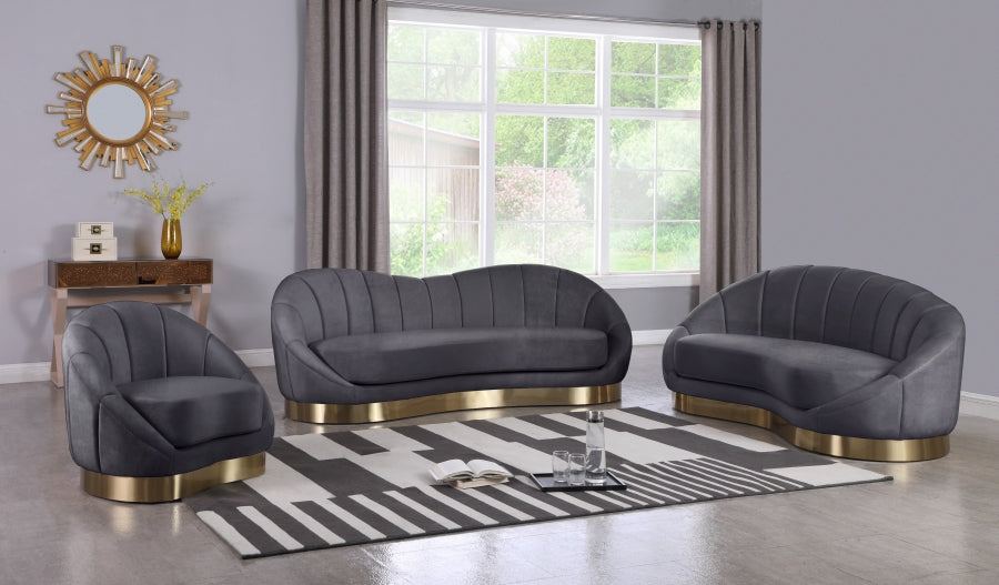 Fauteuil d'appoint rembourré en chenille Vivi