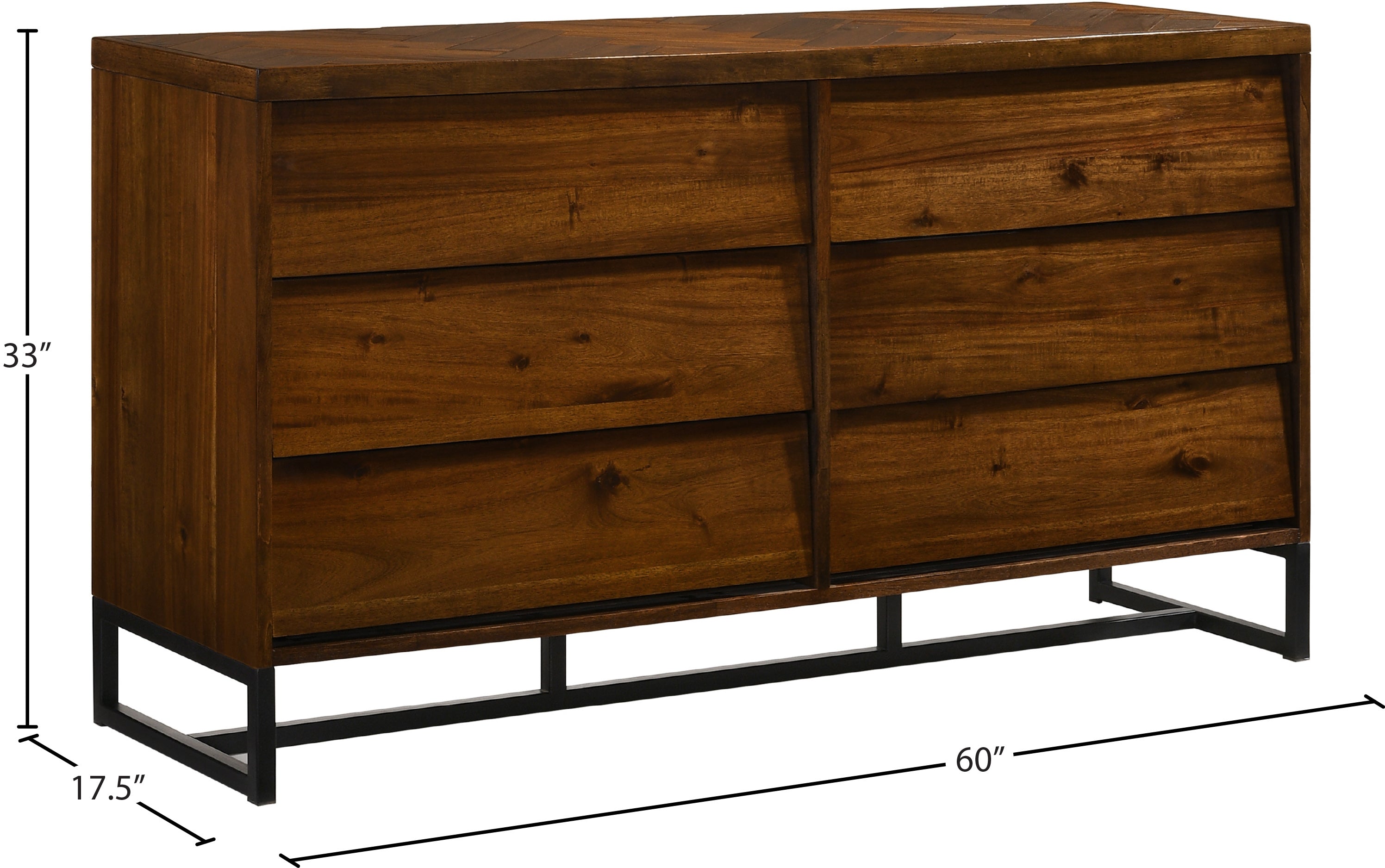 Commode en bois de roseau