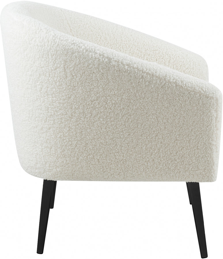 Fauteuil d'appoint rembourré en chenille Vivi