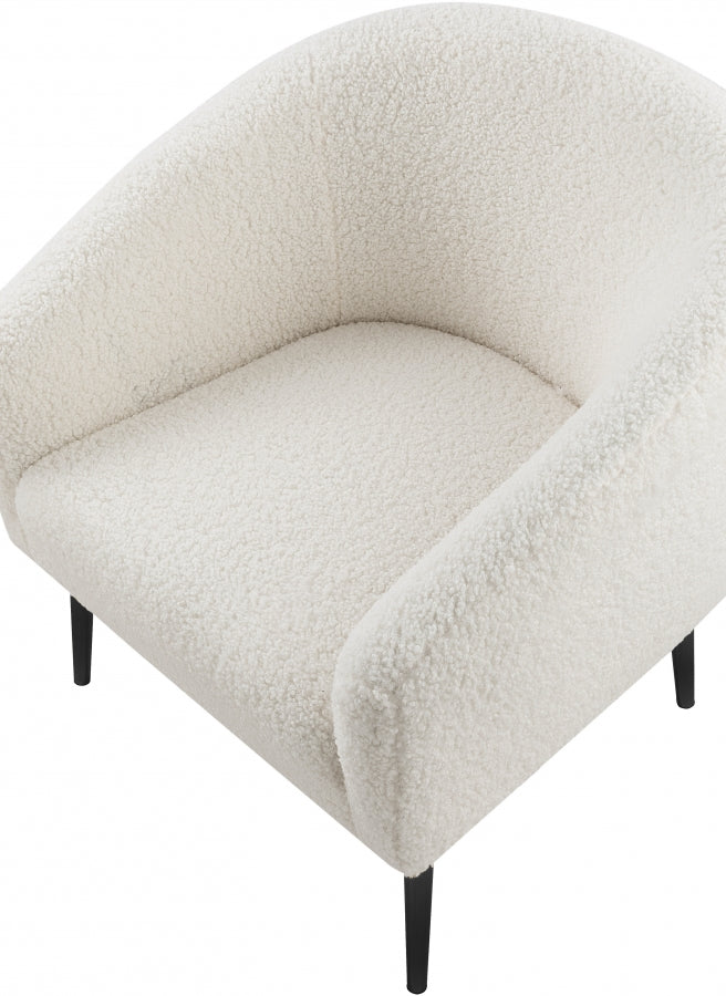 Fauteuil d'appoint rembourré en chenille Vivi