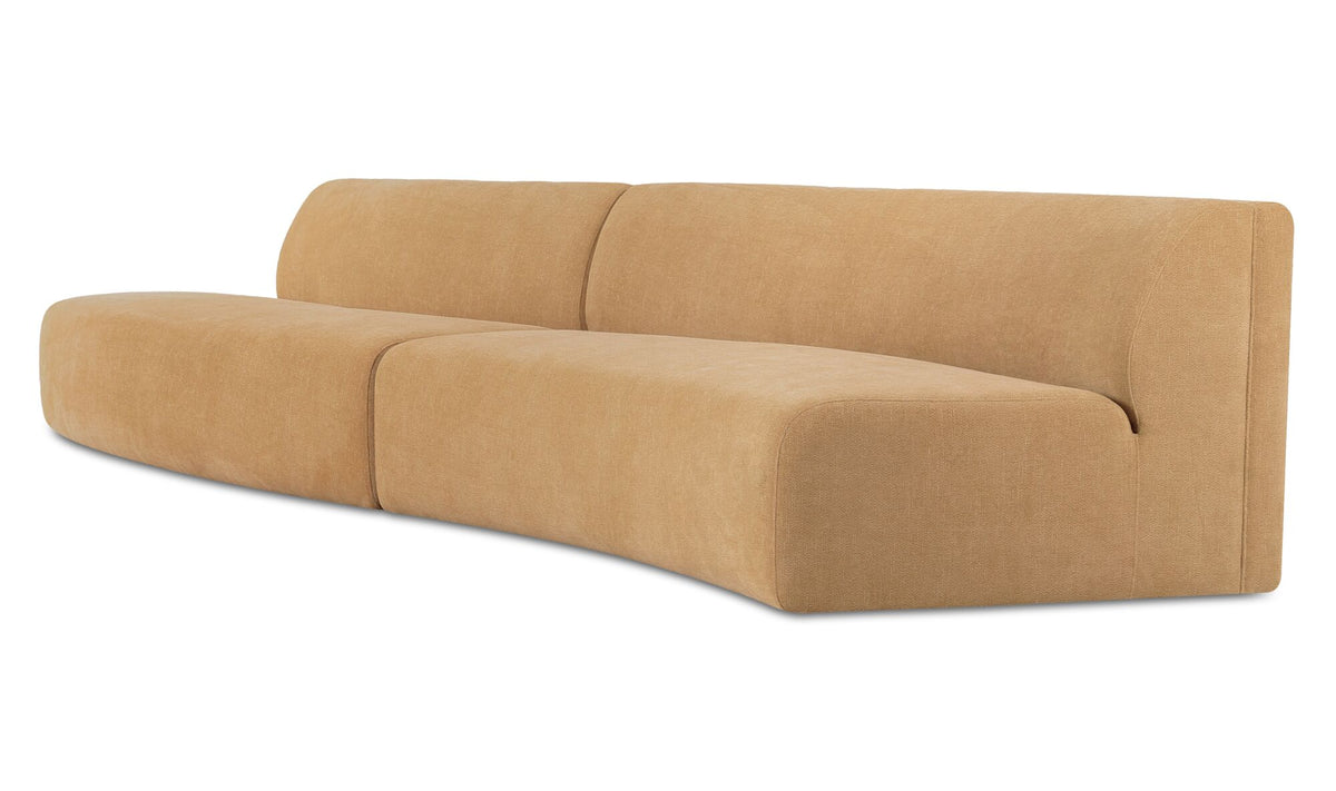 Naomi 2 Piece Wave Modular Sectional