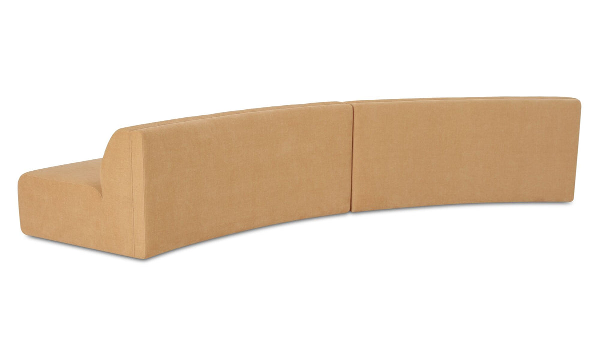 Naomi 2 Piece Convex Modular Sectional