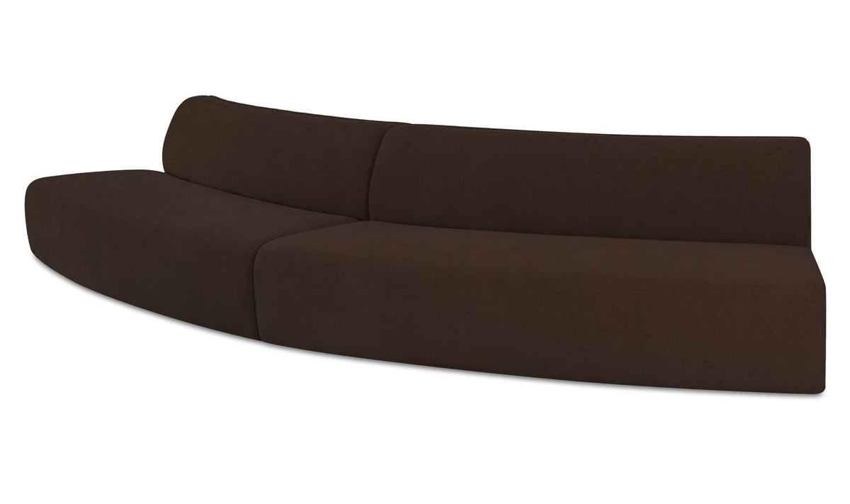 Naomi 2 Piece Convex Modular Sectional