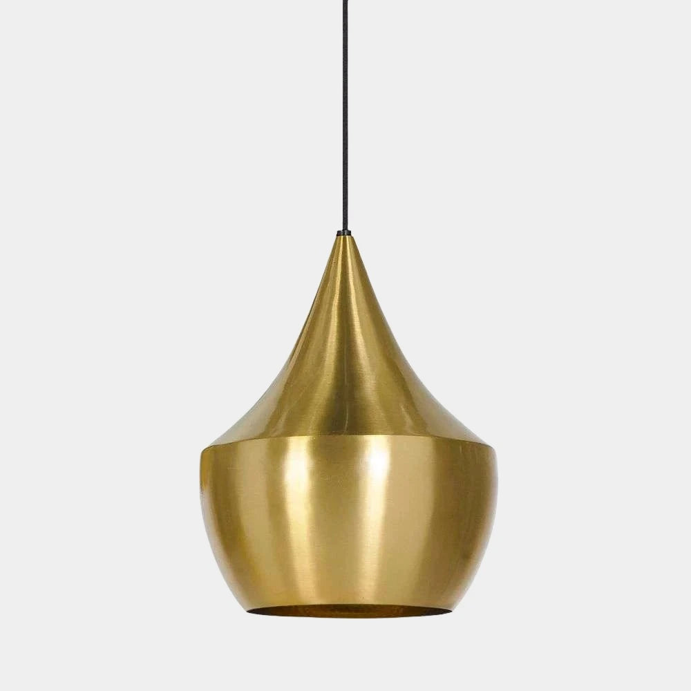 Beat Light Fat LED Pendant Brushed Brass - Tom Dixon
