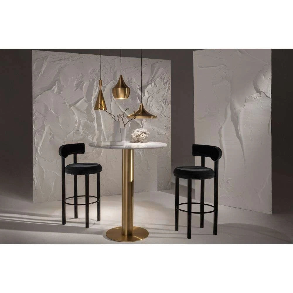 Suspension LED Beat Light Fat en laiton brossé - Tom Dixon