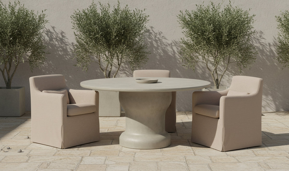 Lydia Outdoor Slipcover Dining Chair