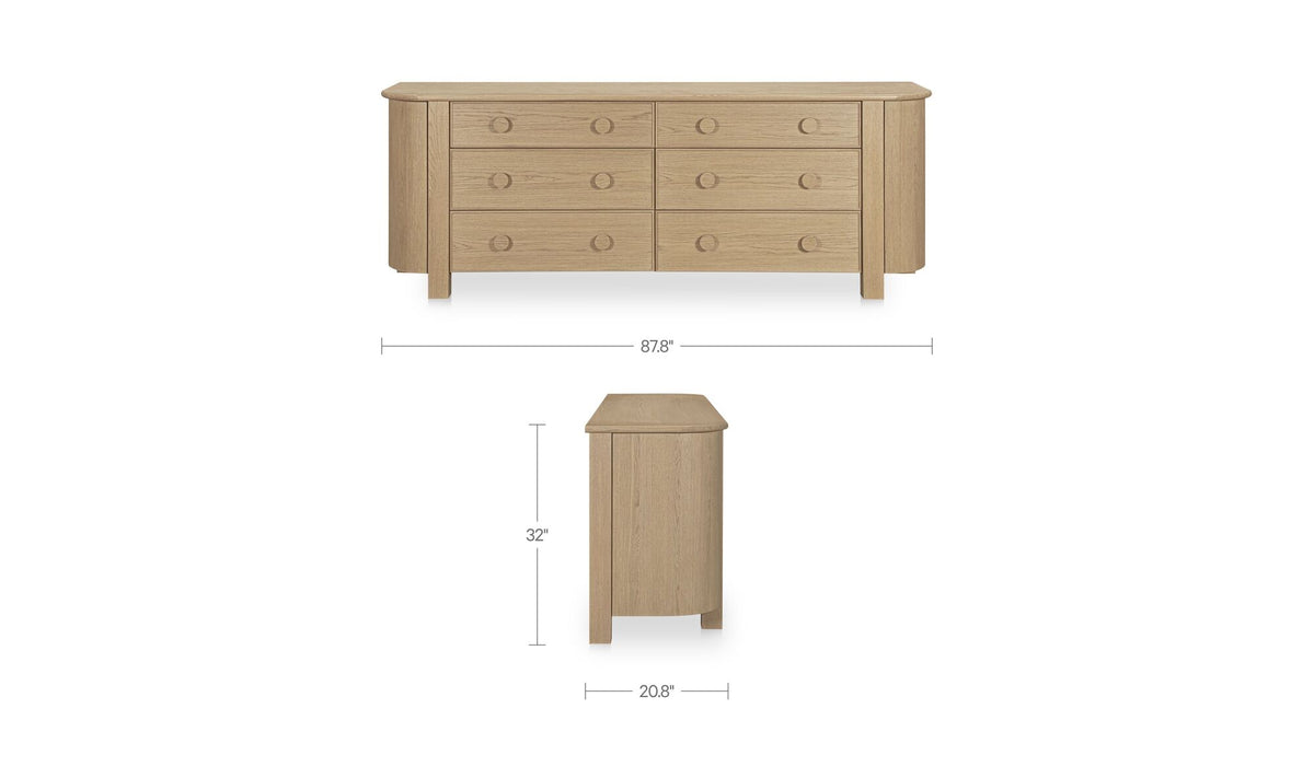 Loren 6 Drawer Dresser