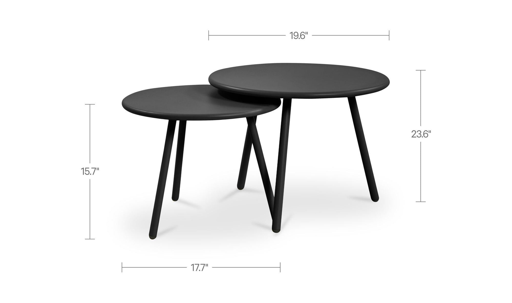 Kari Outdoor Nesting Coffee Table Set of 2