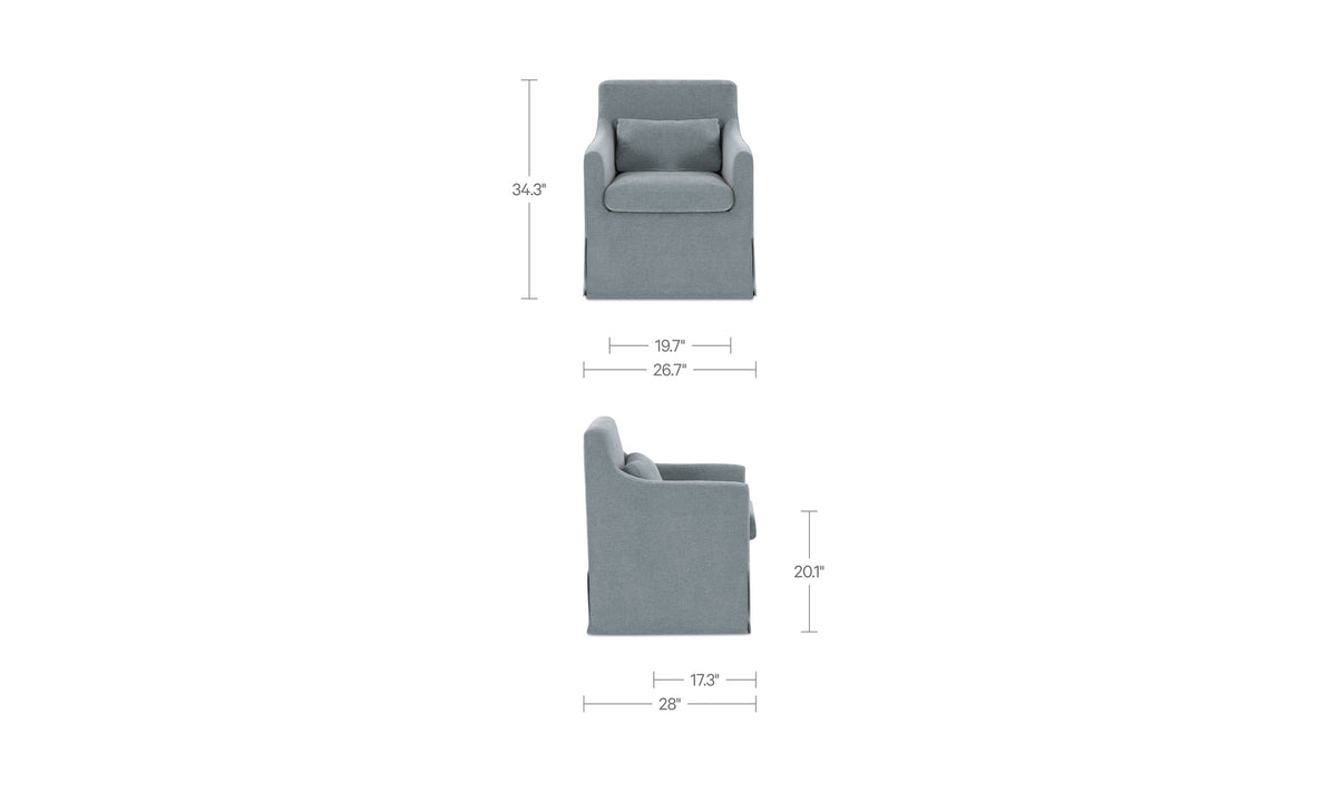 Lydia Slipcover Dining Chair