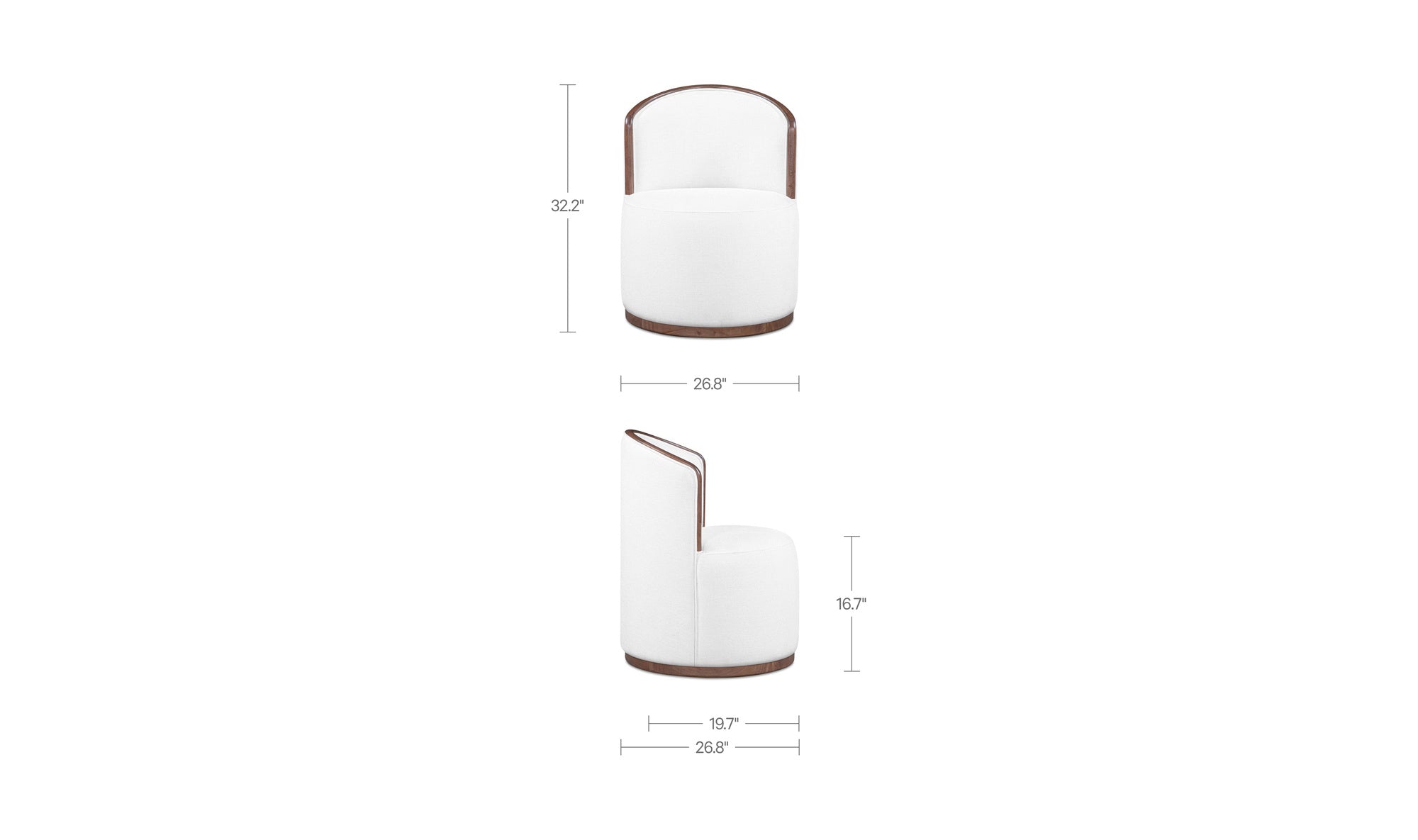 Rossi Swivel Dining Chair