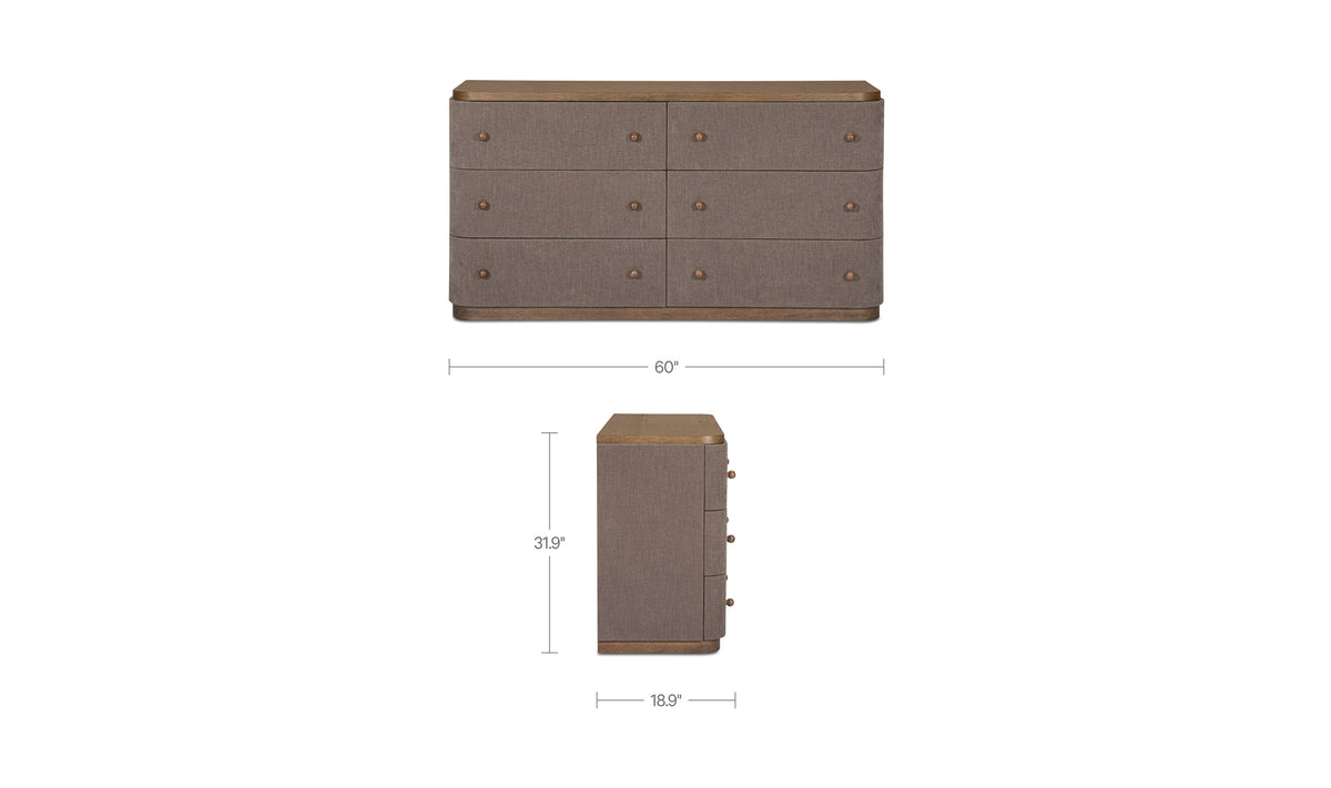 Simone 6 Drawer Dresser