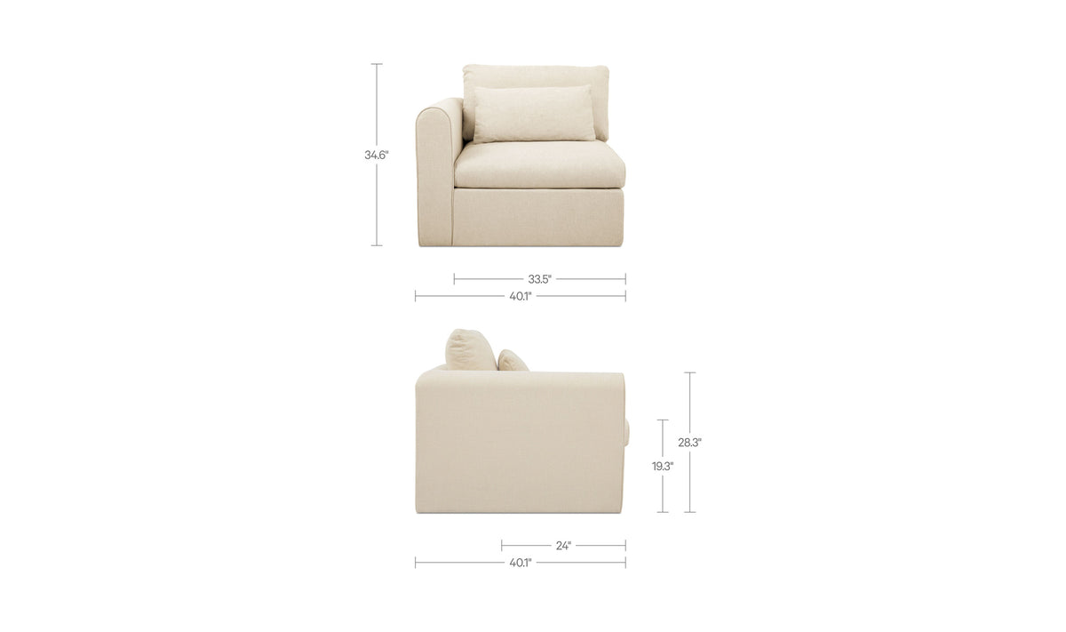 Swift Left Arm Facing Chair