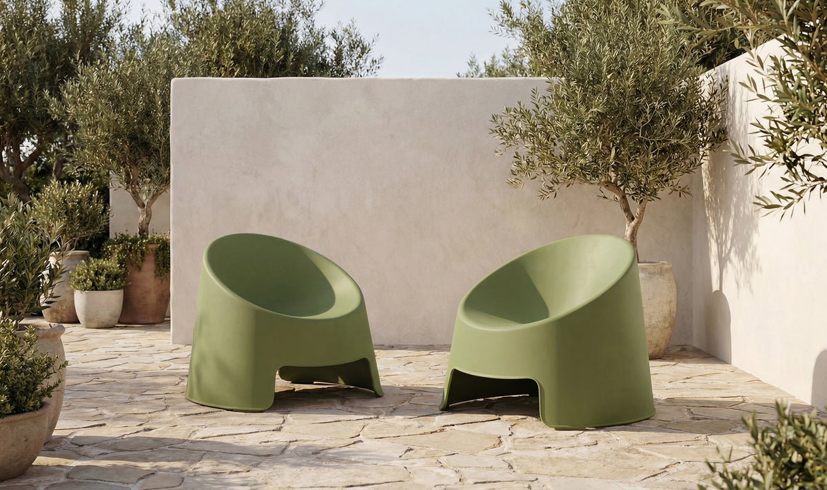 Nolla Outdoor Accent Chair Set of 2