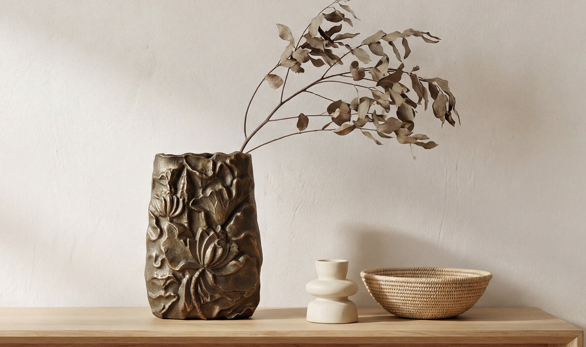 Sabine Cast Aluminum Vase
