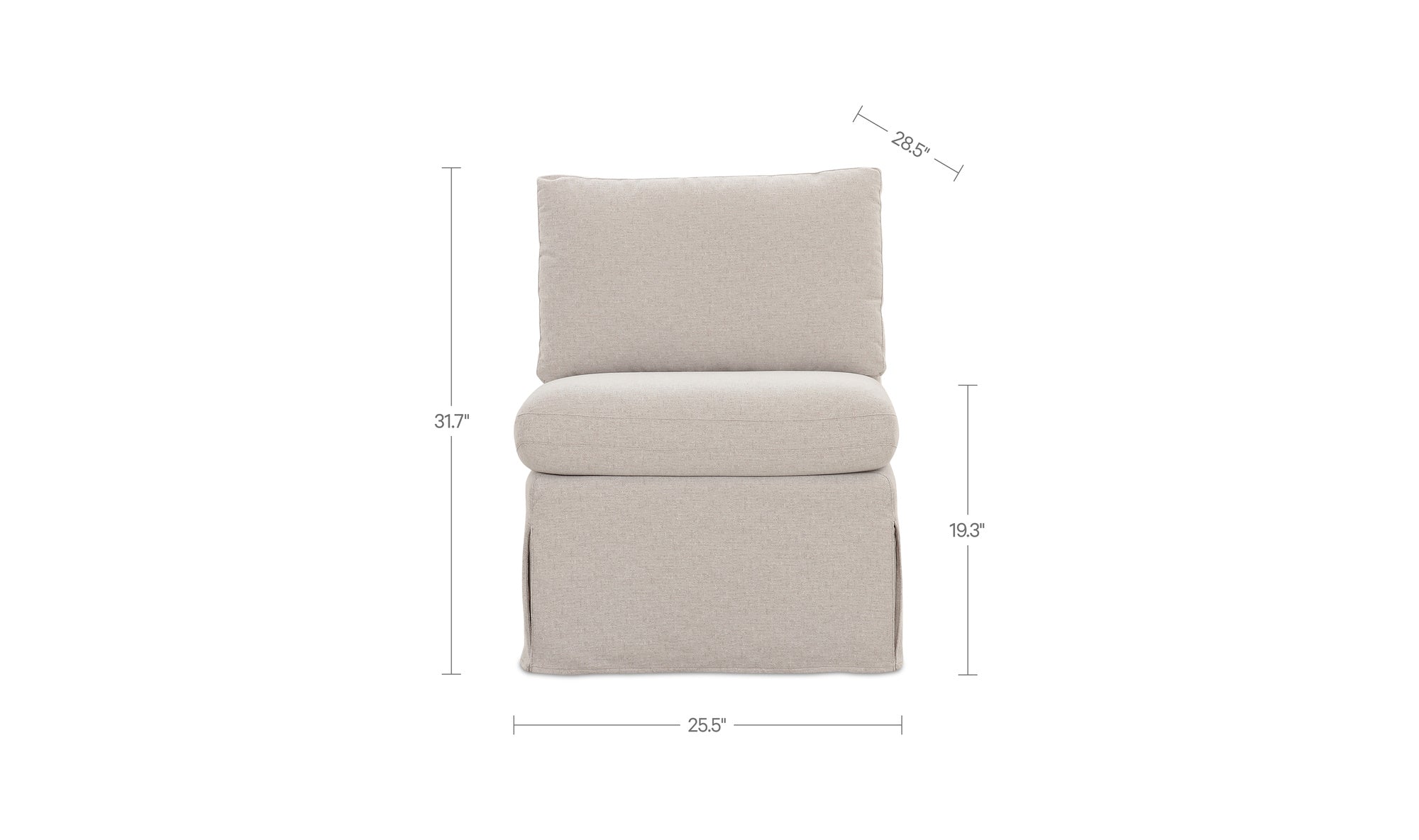 Fable Slipcover Dining Slipper Chair