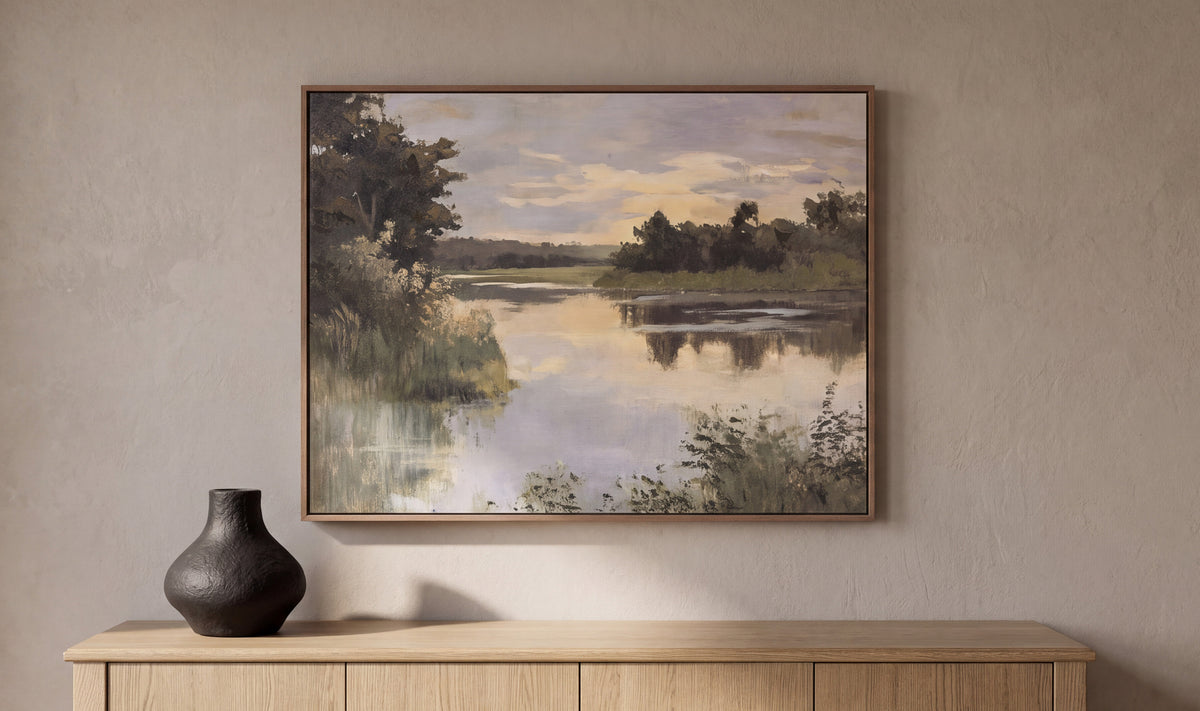 Lakeside Framed Painting