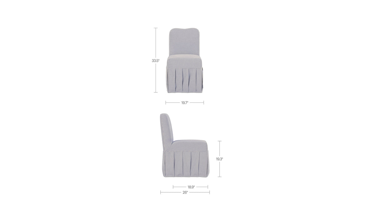 Liv Slipcover Dining Chair Set of 2