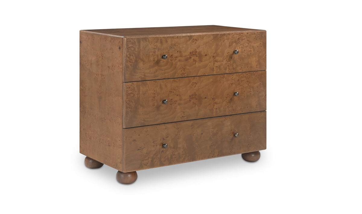York 3 Drawer Nightstand
