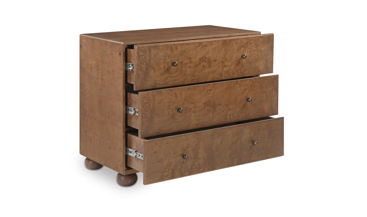 York 3 Drawer Nightstand