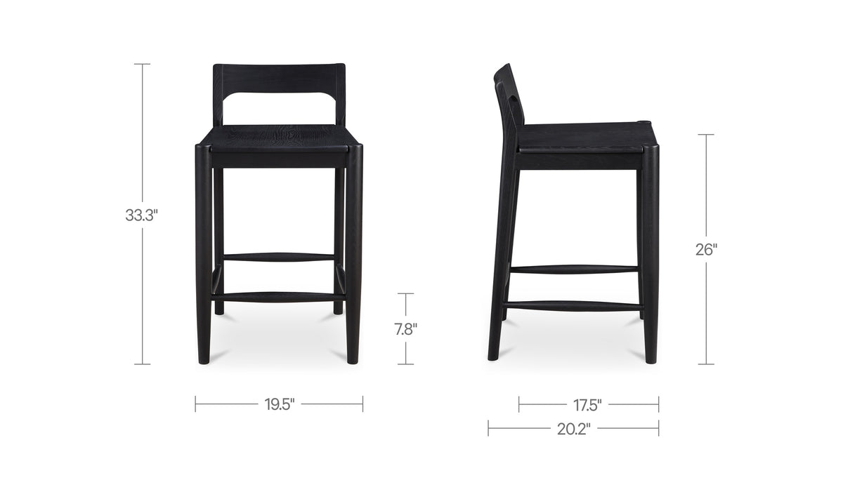 Owing Low Back Counter Stool