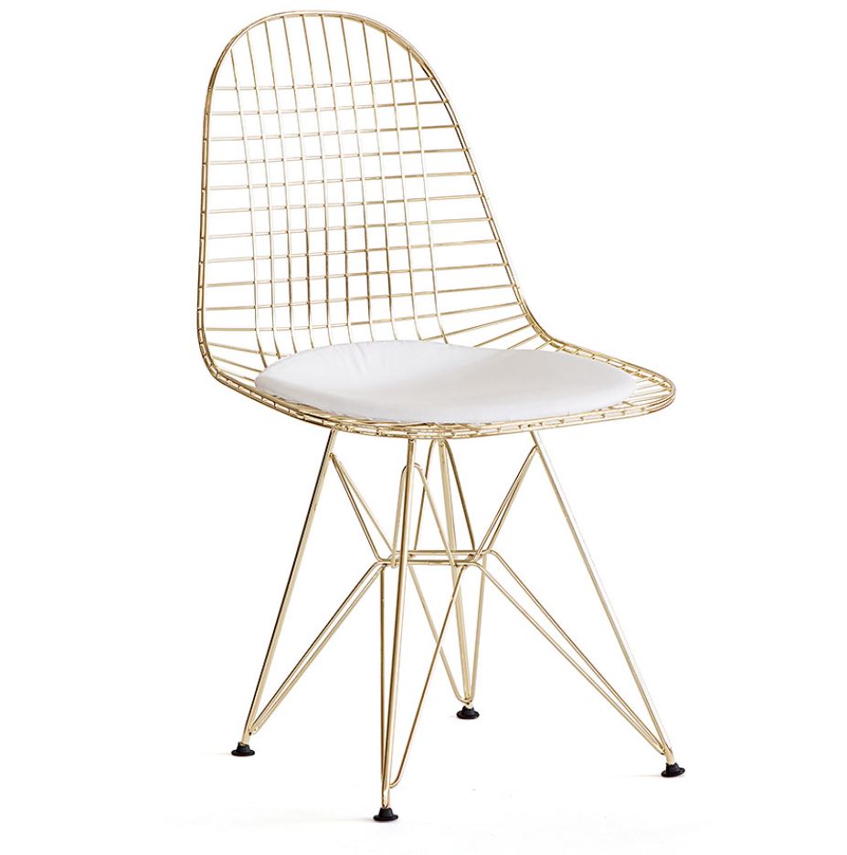 Mesh Eiffel Chair (Chrome/ Gold)