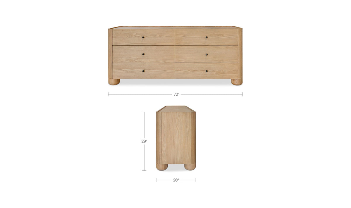 Gibson 6 Drawer Dresser