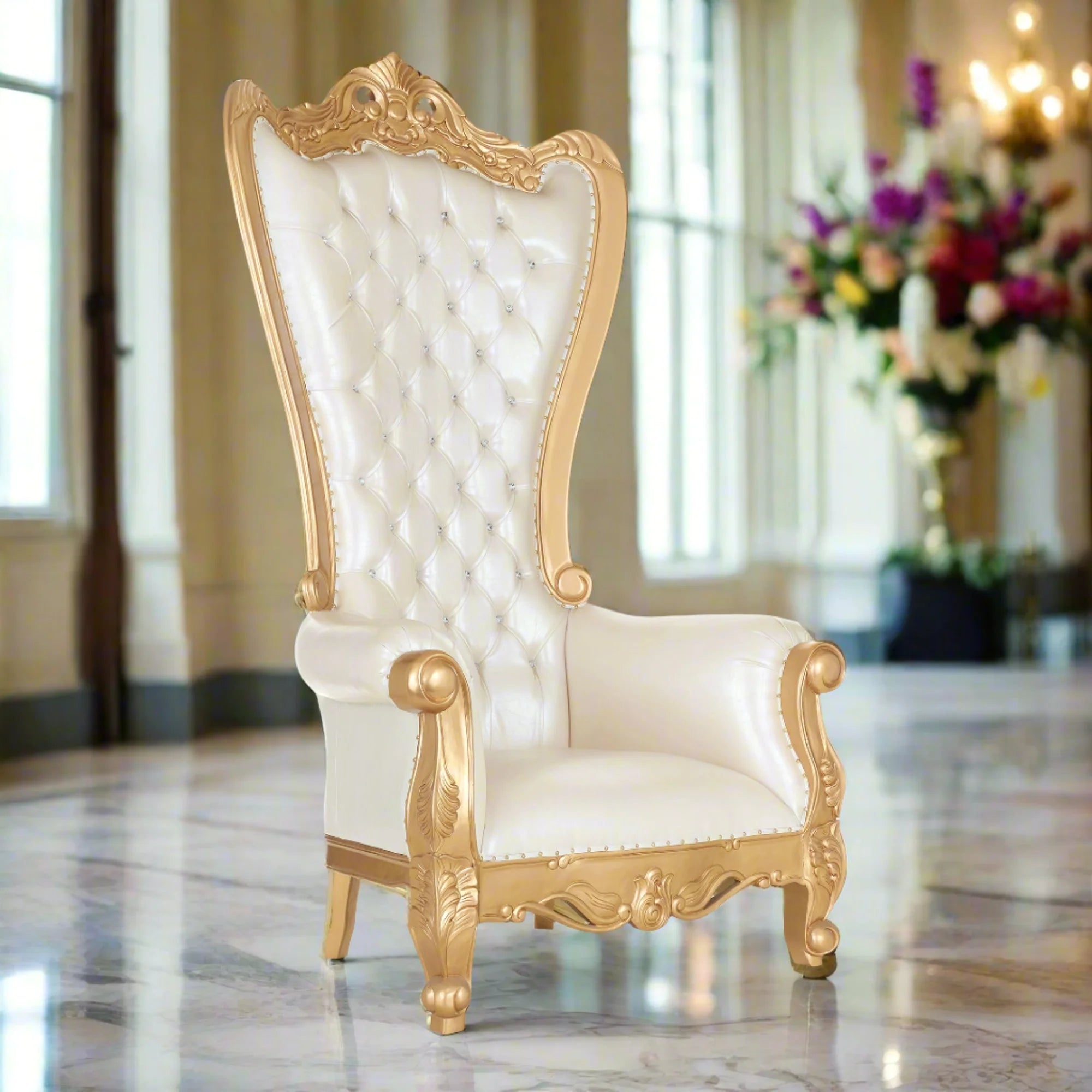 Massive Tiffany 104 Royal Throne Chair