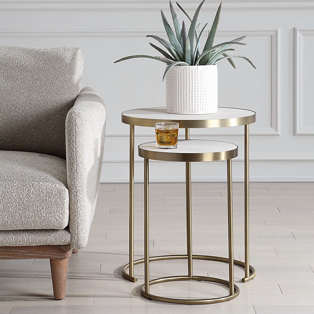 Aragon Nesting Tables, S/2