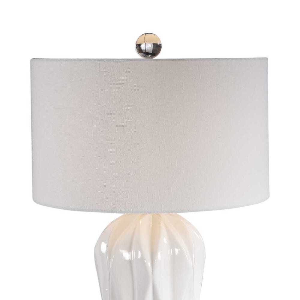 Malena Table Lamp, White