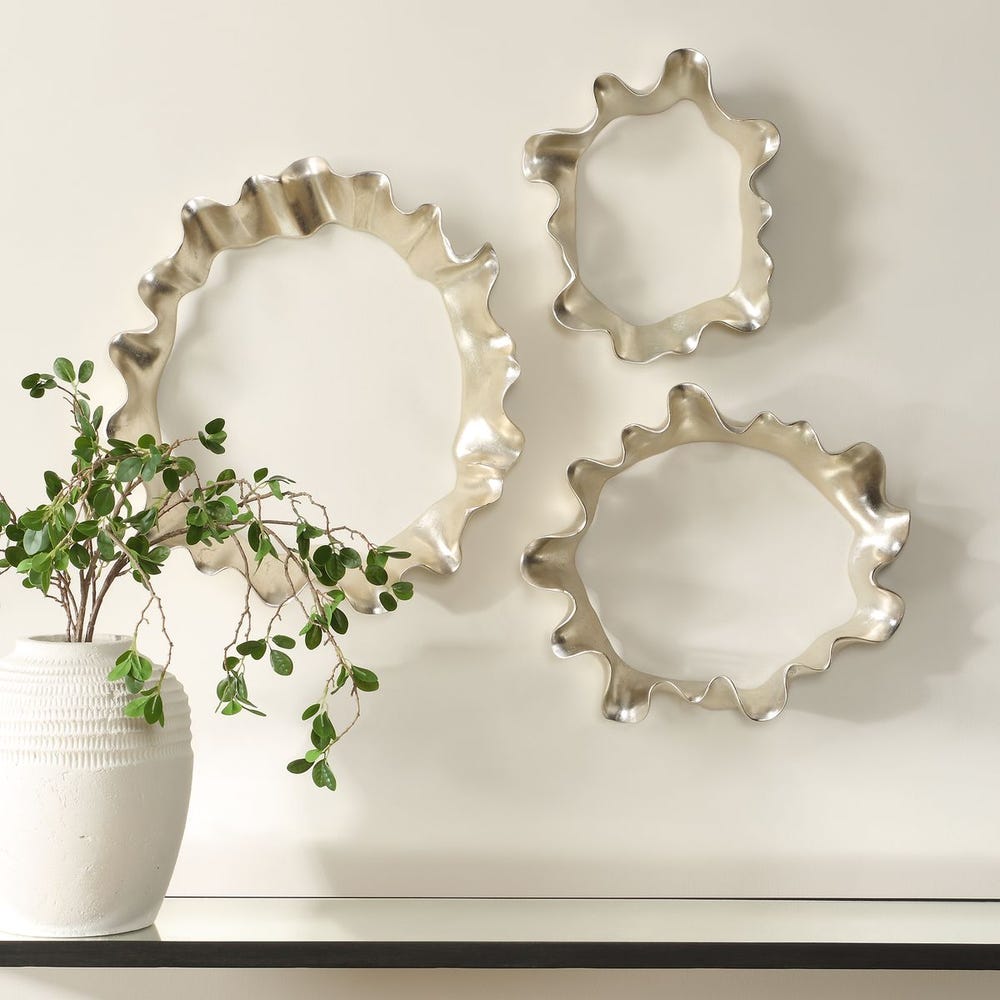 Ripple Effect Wall Decor, S/3