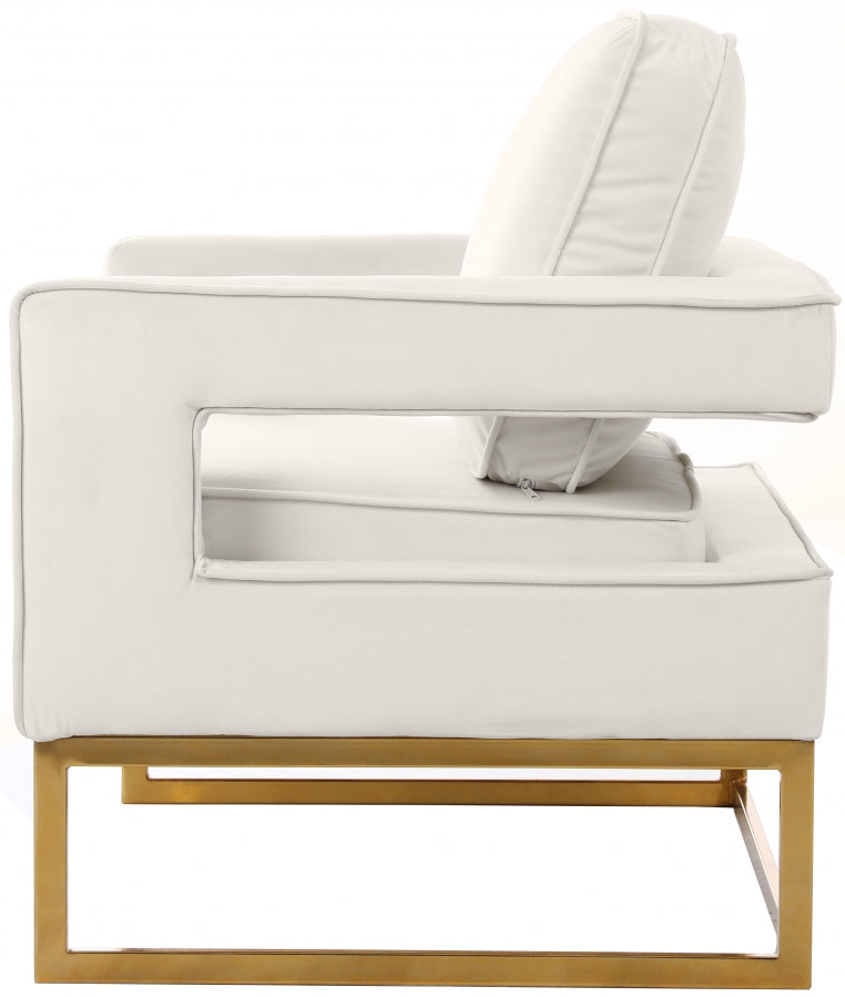 Fauteuil d'appoint rembourré en chenille Vivi