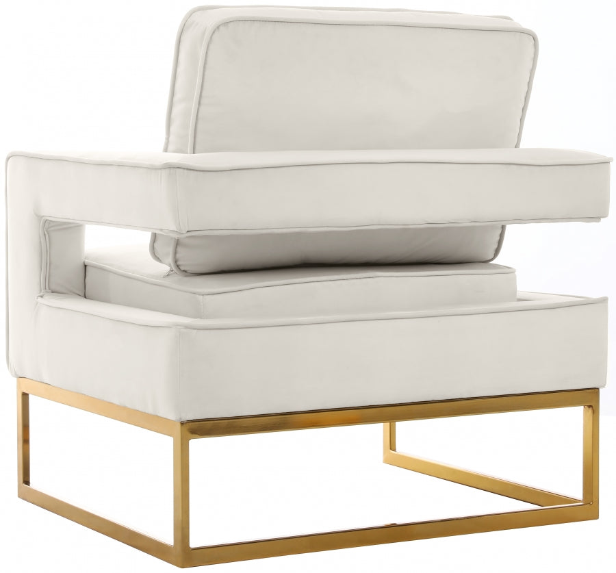 Fauteuil d'appoint rembourré en chenille Vivi